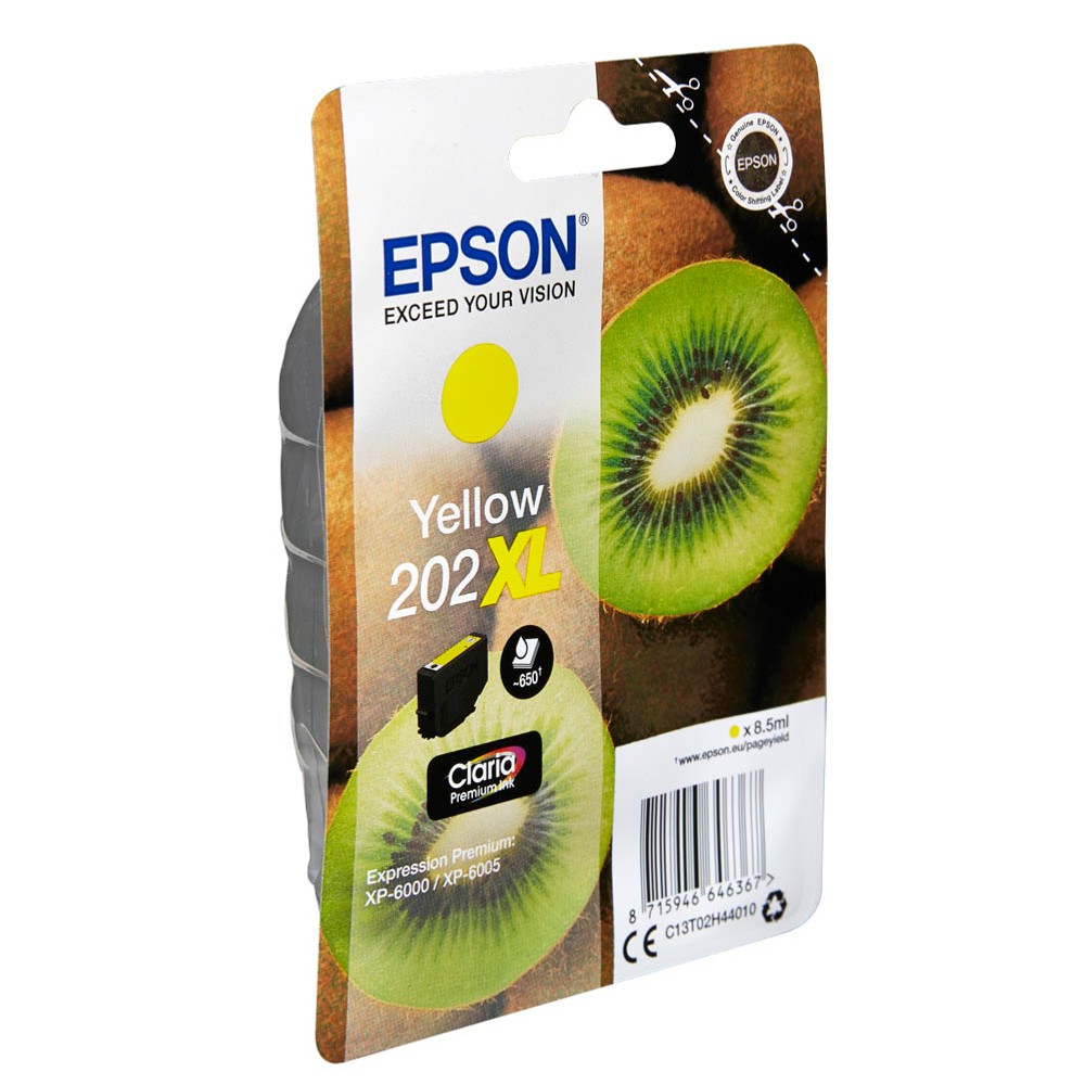 Epson Tintenpatrone gelb HC (C13T02H44010, 202XL)