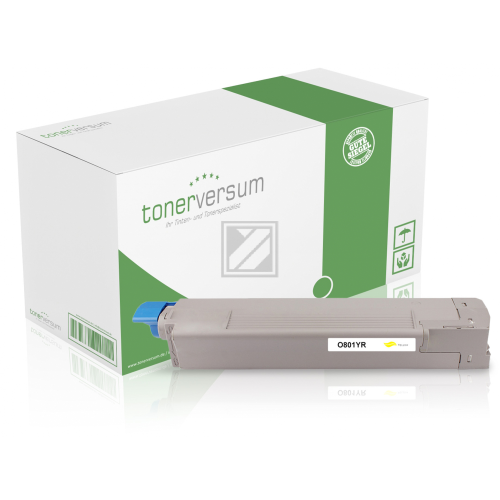 Tonerversum Toner-Kit gelb (102999) ersetzt 44643001