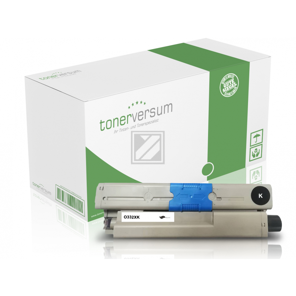 Tonerversum Toner-Kit schwarz HC (TV104292) ersetzt 46508712