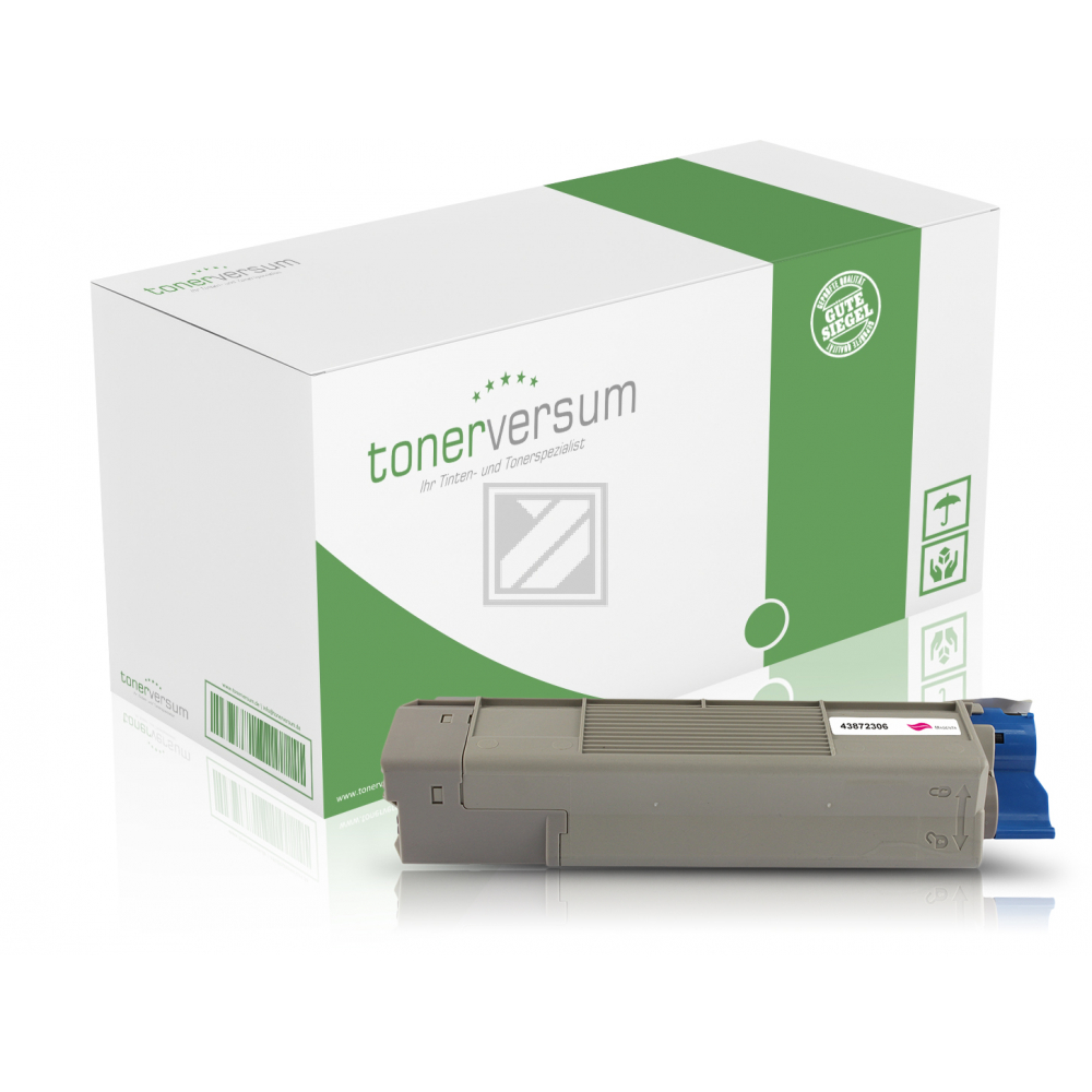 Tonerversum Toner-Kit gelb (102976) ersetzt 43872305