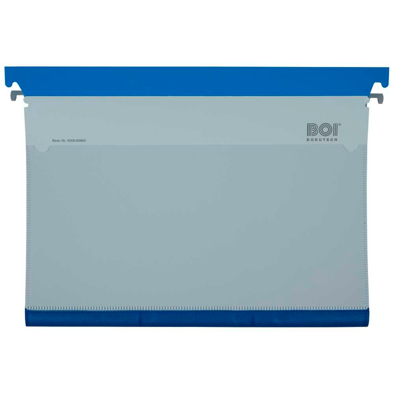 BOI Patienten-Dokumentations-Hängemappe Kunststoff blau DIN A4 1x Schlauchmechanik, 1 St.