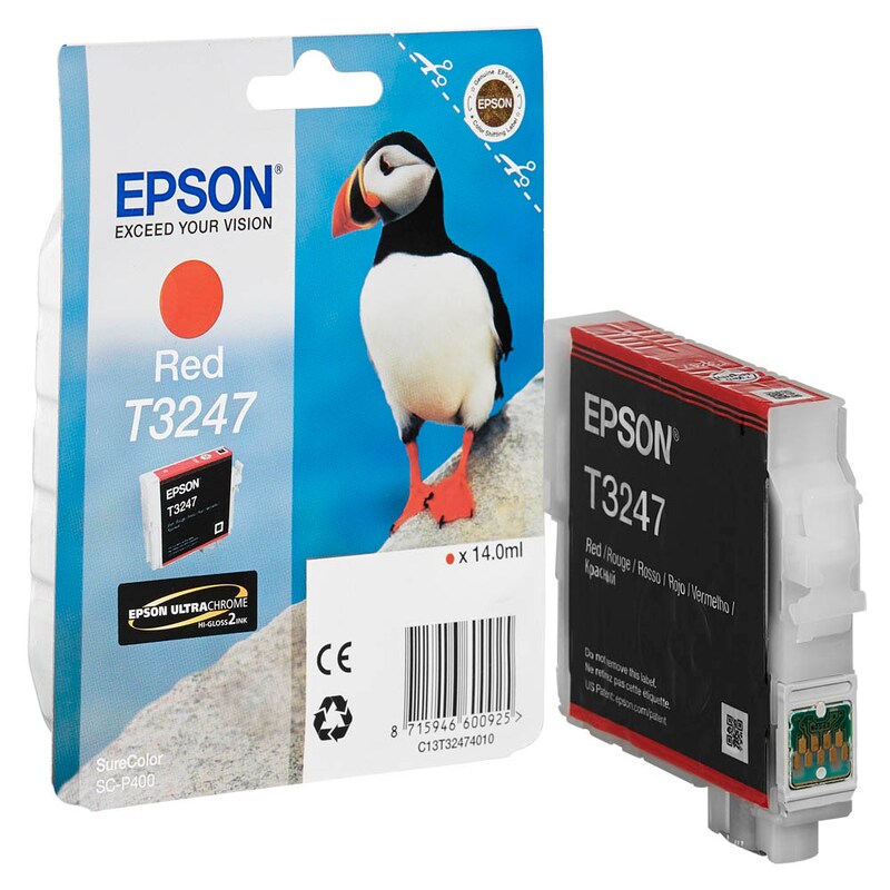 Epson Tintenpatrone rot (C13T32474010, T3247)