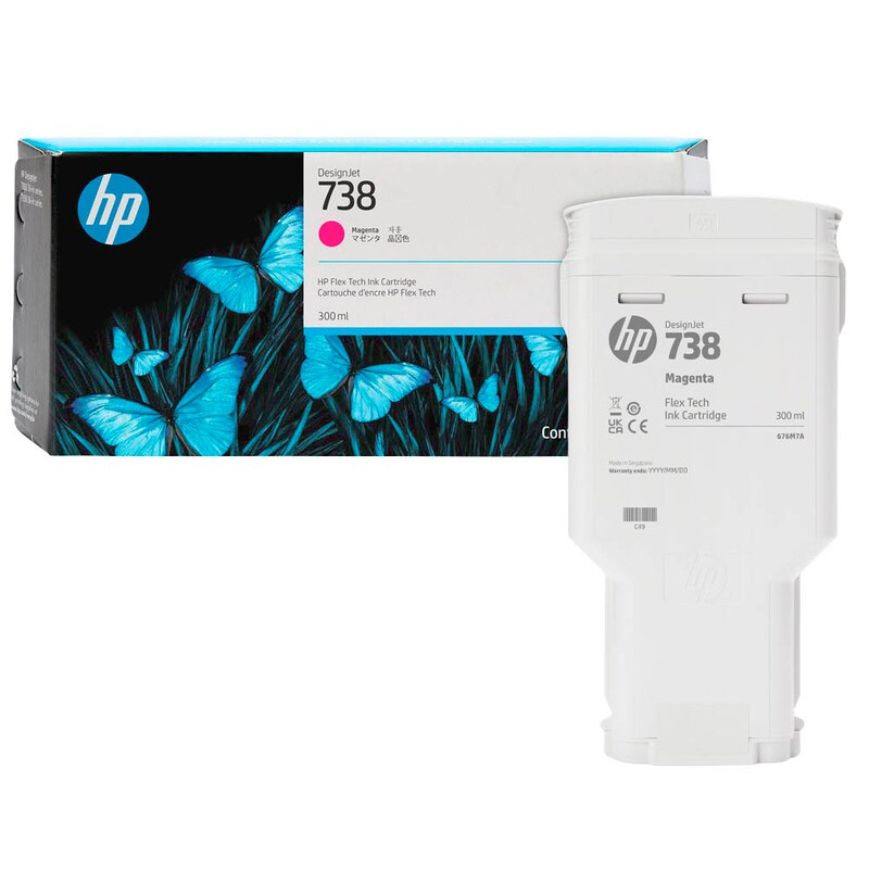 HP Tintenpatrone magenta HC (676M7A, 738)