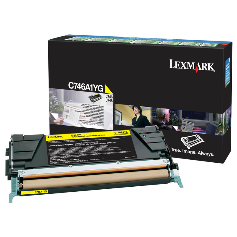 Lexmark Toner-Kartusche Return Program gelb (C746A1YG)