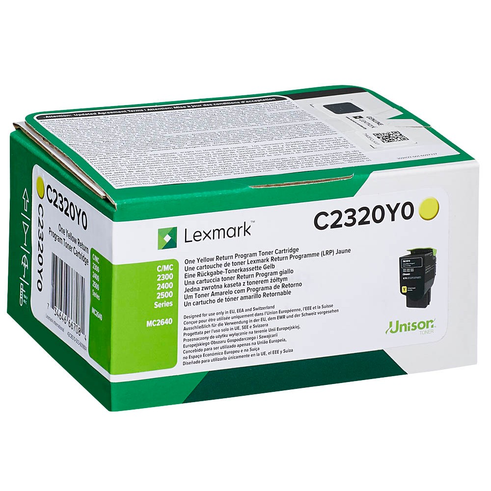 Lexmark C2320Y0 Toner Yellow