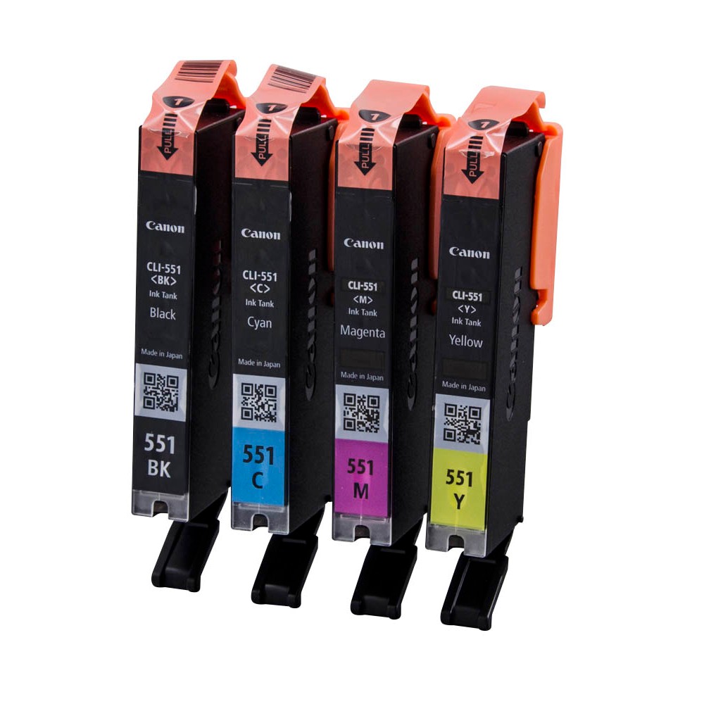 Canon CLI-551 / 6509B009 Tinten Multipack CMYK (4er Set)
