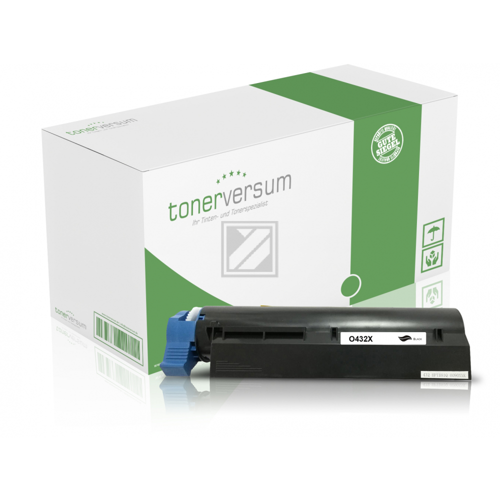 Tonerversum Toner-Kit schwarz HC (TV104460) ersetzt 45807106