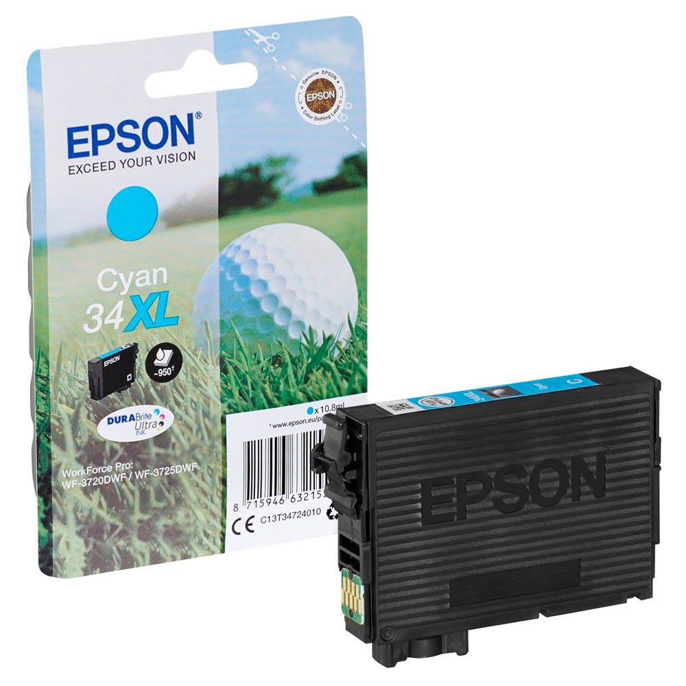 Epson 34 XL / C13T34724010 Tinte Cyan