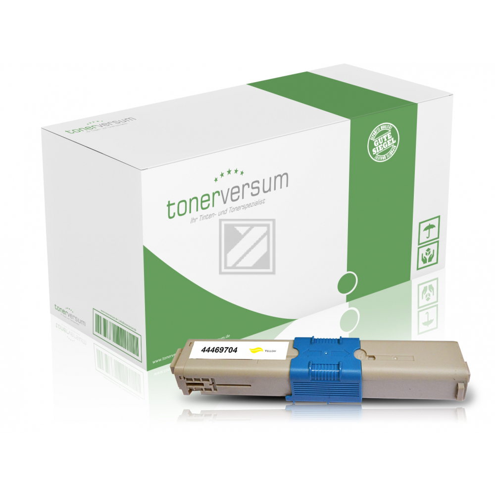 Tonerversum Toner-Kit gelb (102924) ersetzt 44469704