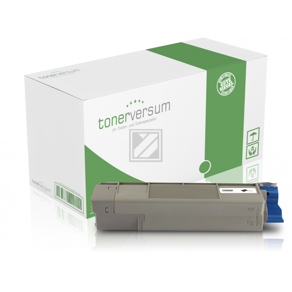 Tonerversum Toner-Kit schwarz (102968) ersetzt 43324424