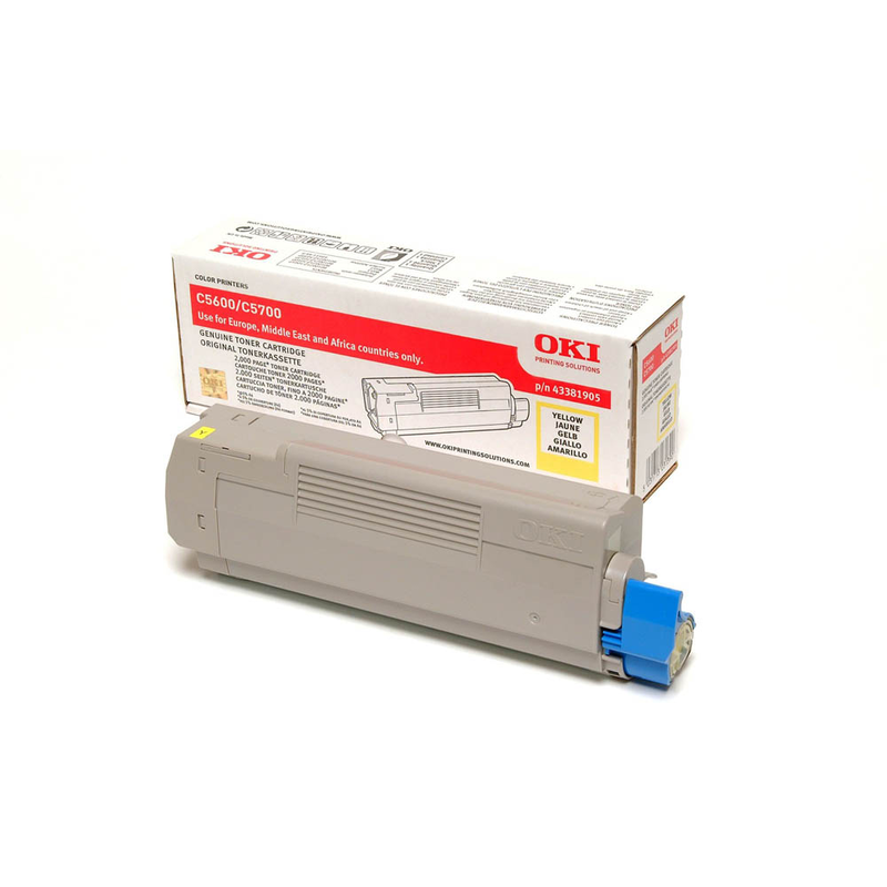 OKI Toner-Kit gelb (43381905)