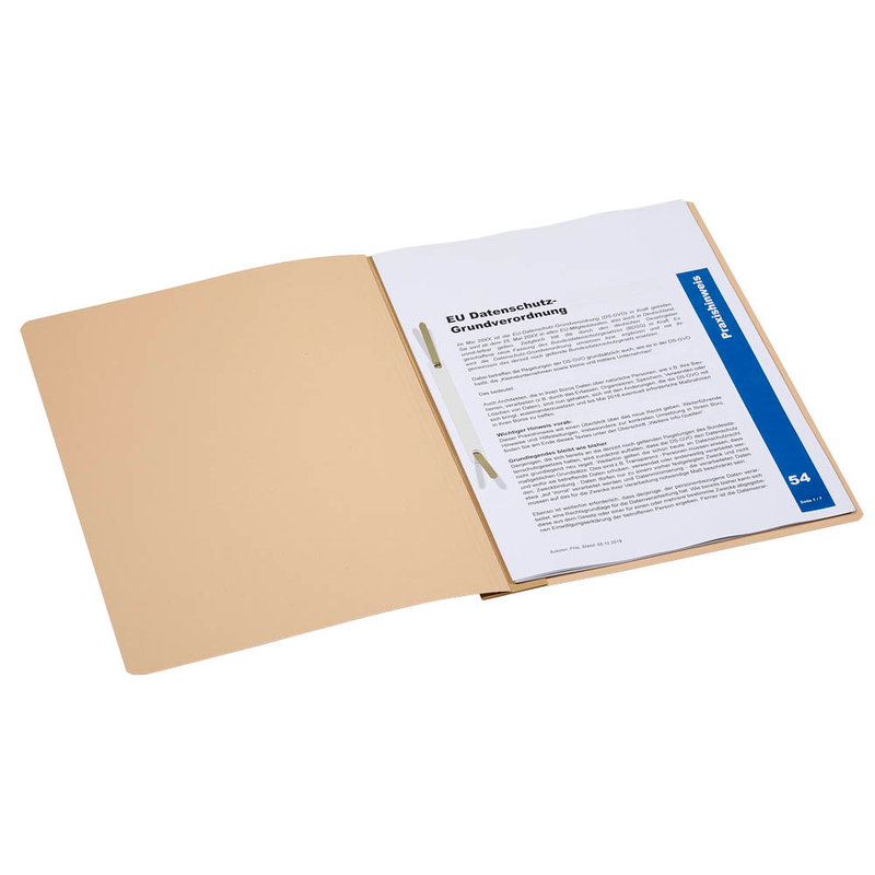 LEITZ Ösenhefter 3742 Karton chamois DIN A4, 50 St.