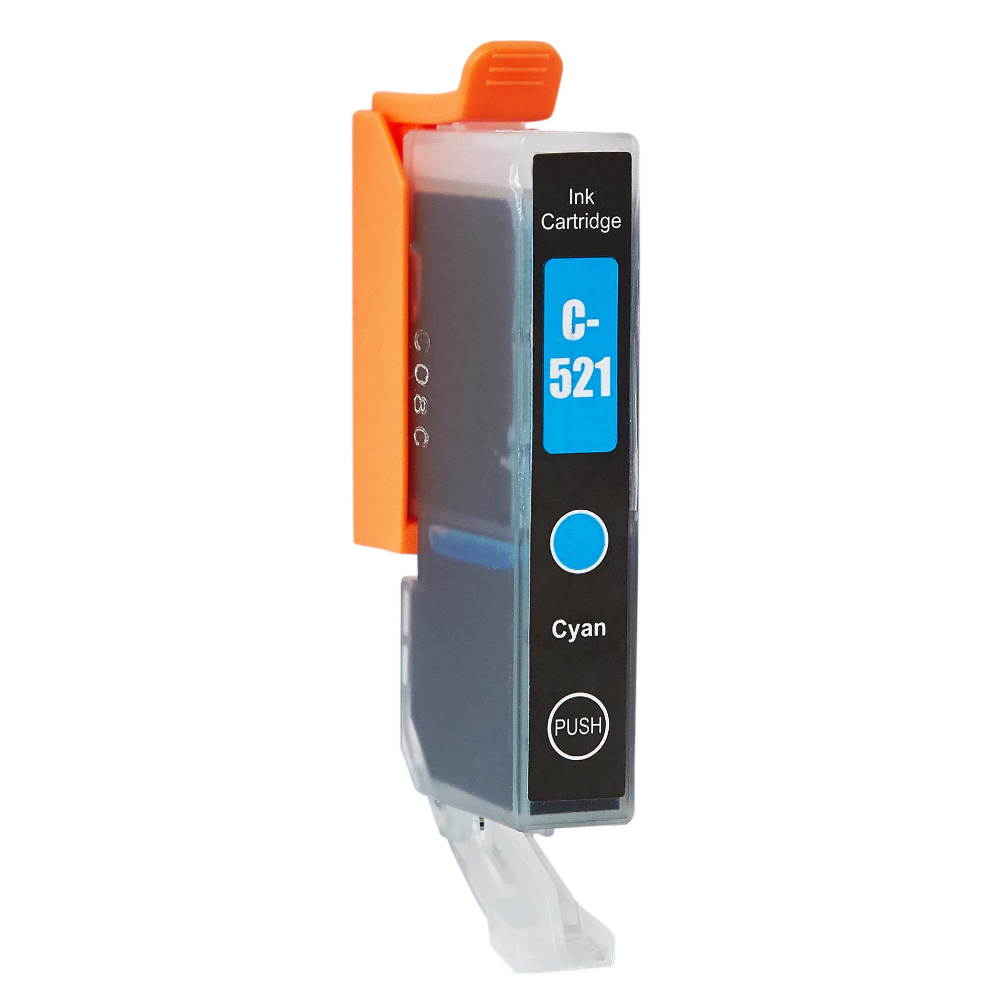 Kompatibel zu Canon CLI-521C / 2934B001 Tinte Cyan