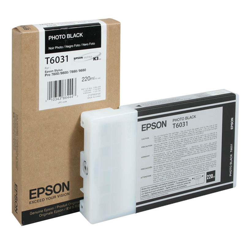 Epson Tintenpatrone photo schwarz HC (C13T603100, T6031)