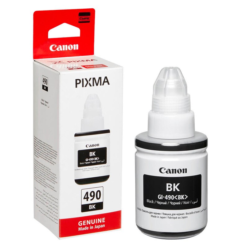Canon Tintennachfüllfläschchen schwarz SC (0663C001, GI-490BK)