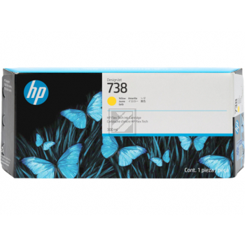 HP Tintenpatrone gelb HC (676M8A, 738)