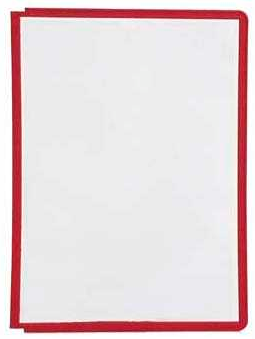 DURABLE Sichttafeln SHERPA® PANEL DIN A4 rot, Öffnung oben, 5 St.