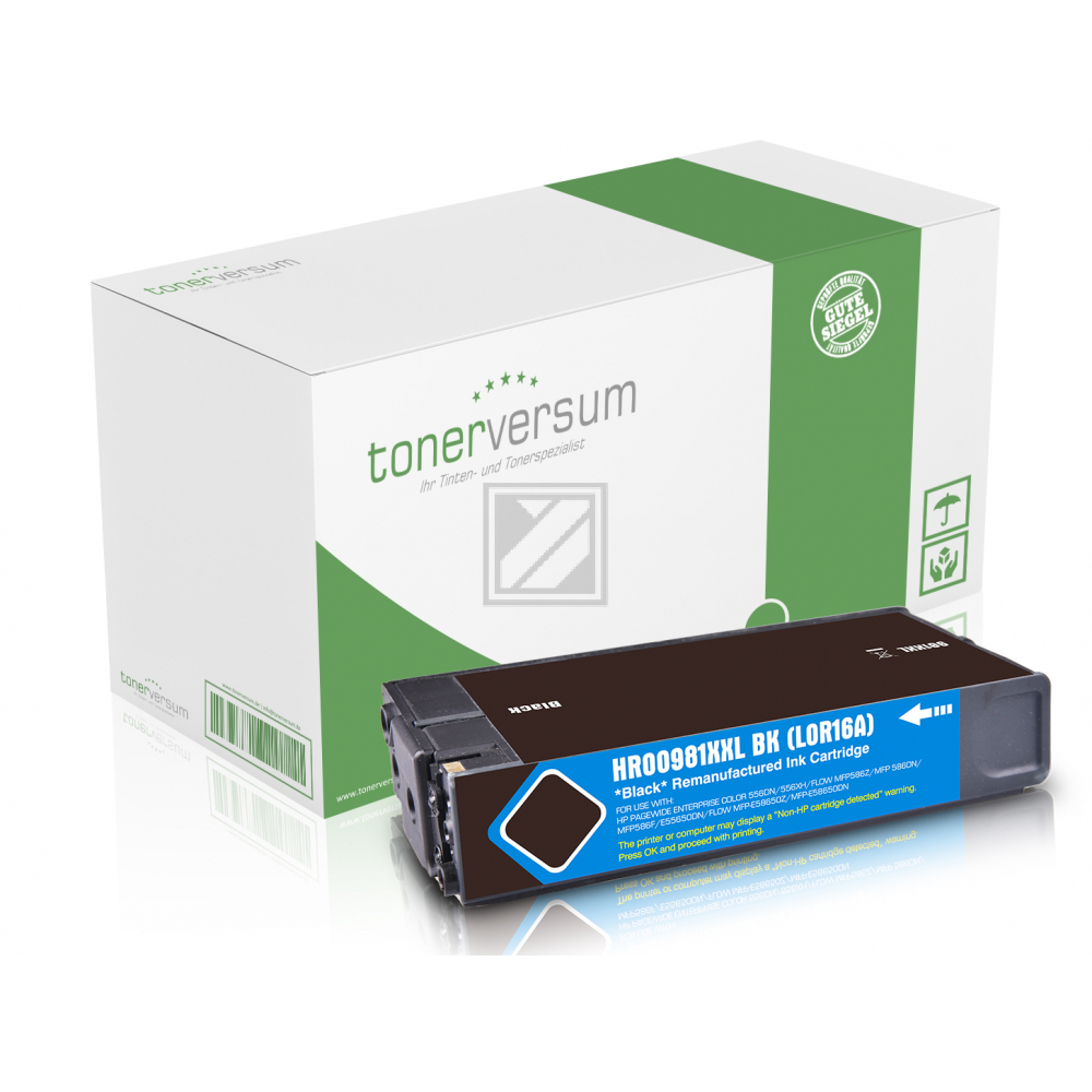 Tonerversum Tintenpatrone schwarz HC plus (TV104297) ersetzt 981Y