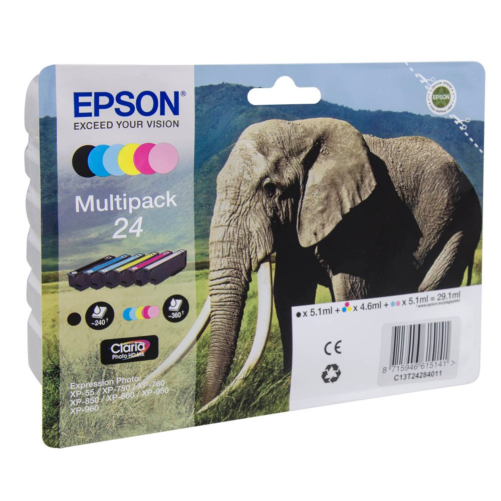 Epson 24 / C13T24284011 Tinten Multipack CMYK (6er Set)