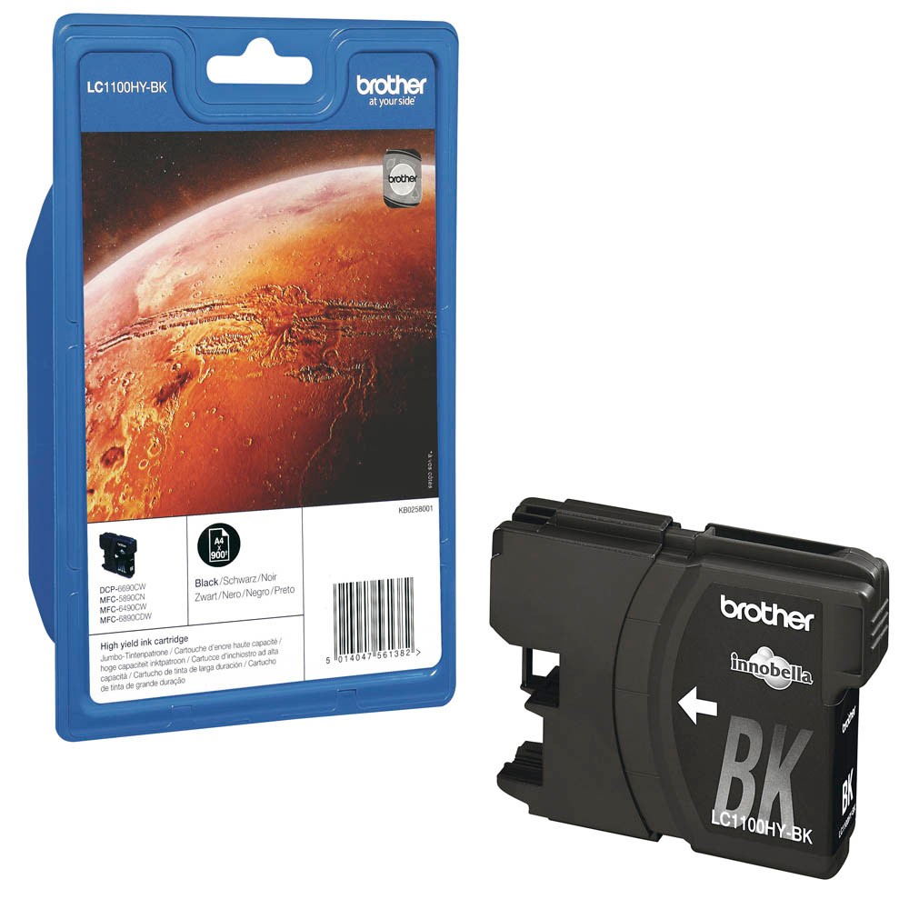 Brother Tintenpatrone schwarz HC (LC-1100HYBK)