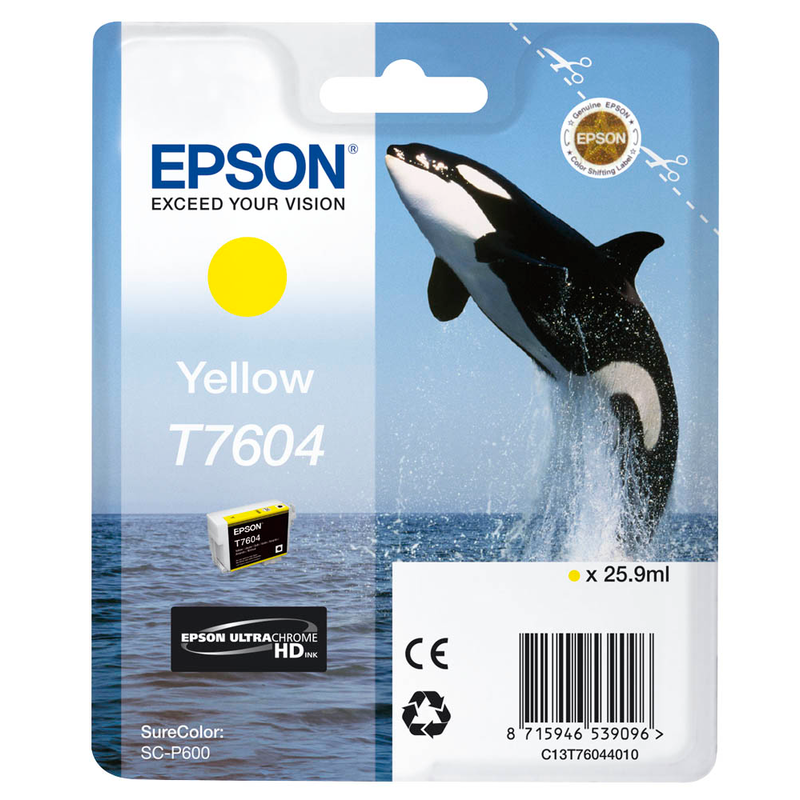 Epson Tintenpatrone gelb (C13T76044010, T7604)