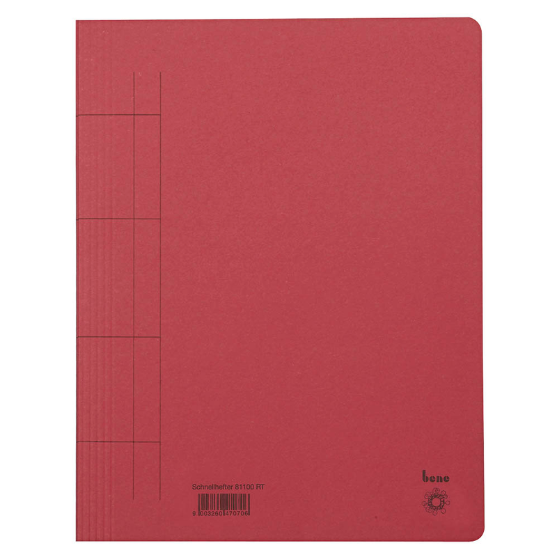 bene Schnellhefter Karton rot DIN A4, 25 St.
