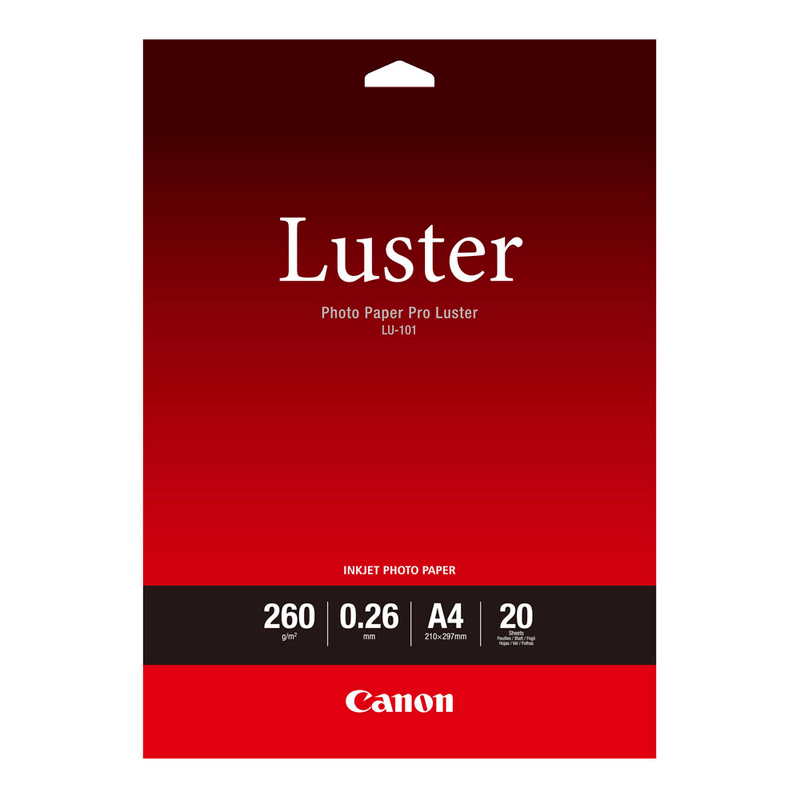 Canon Fotopapier LU-101 A4 DIN A4 hochglänzend 260 g/qm 20 Blatt