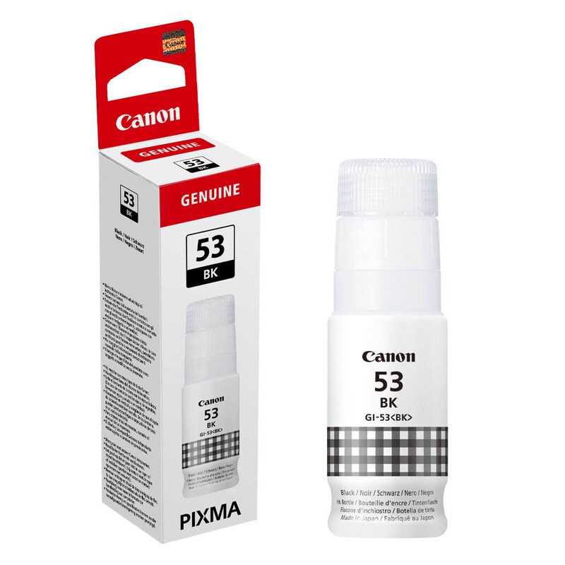 Canon Tintennachfüllfläschchen schwarz (4699C001, GI-53BK)