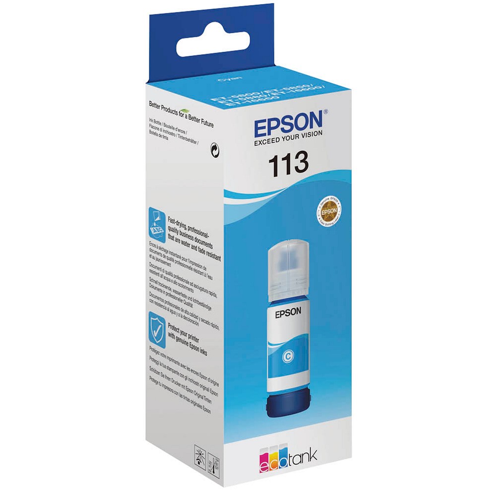 Epson 113 / C13T06B240 Nachfüll-Tinte Cyan 70 ml