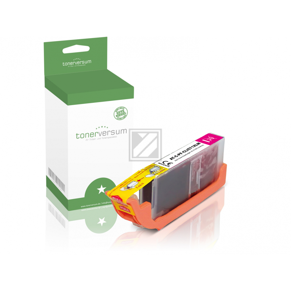 Tonerversum Tintenpatrone magenta HC (100322) ersetzt CLI-571XLM