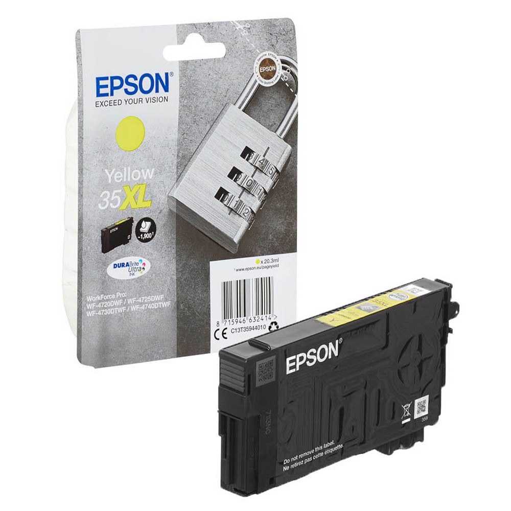 Epson Tintenpatrone gelb HC (C13T35944010, 35XL)
