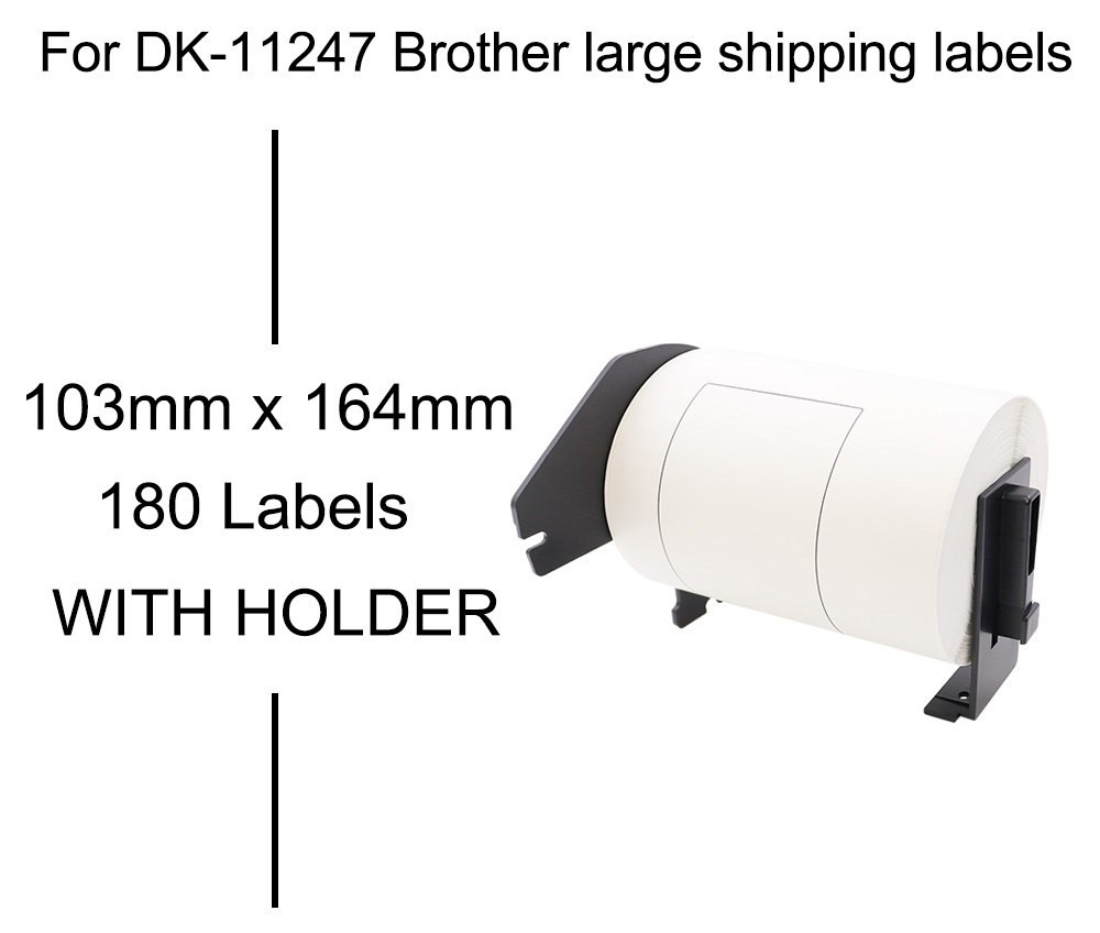 Kompatibel zu Brother DK-11247 Einzeletiketten 103 x 164 mm