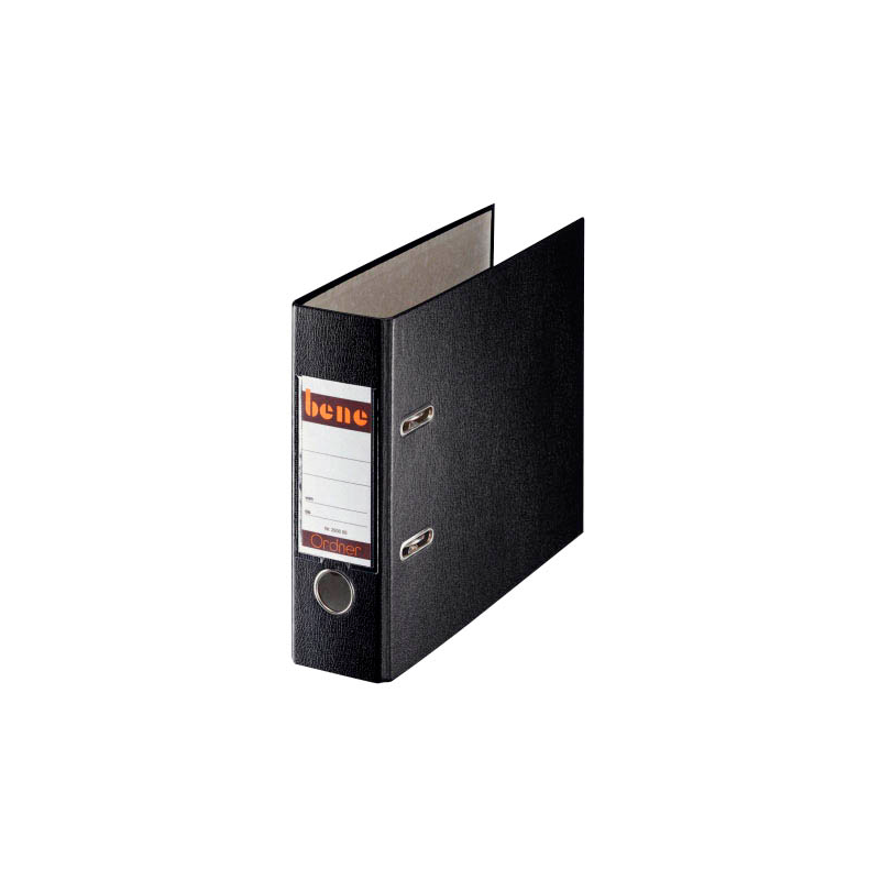 bene A5 Ordner schwarz Kunststoff 7,5 cm DIN A5 quer, 1 St.