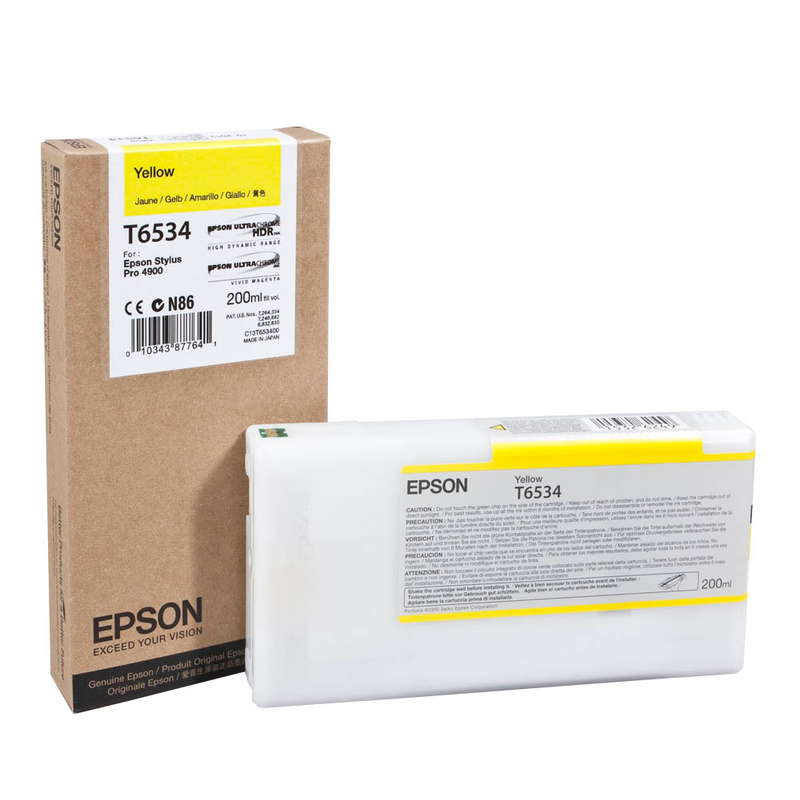 Epson Tintenpatrone gelb (C13T653400, T6534)
