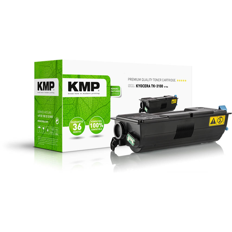KMP Toner-Kartusche schwarz (2894,0000, K-T66) ersetzt TK-3100