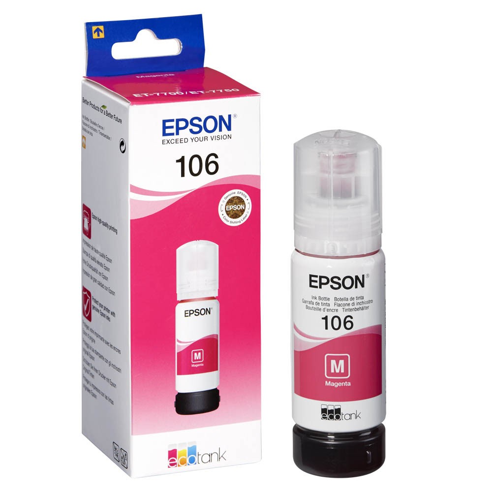 Epson 106 / C13T00R340 Nachfüll-Tinte Magenta 70 ml