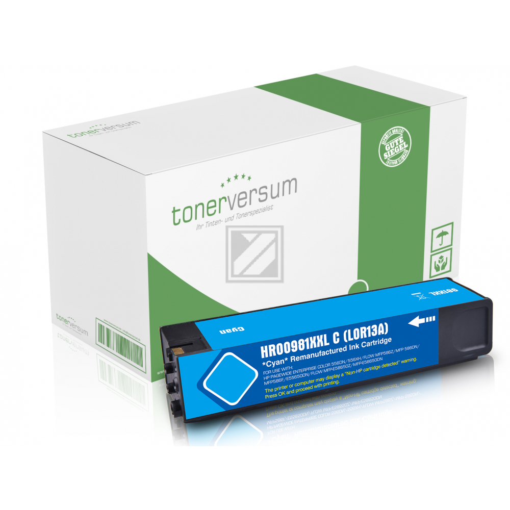 Tonerversum Tintenpatrone cyan HC plus (TV104298) ersetzt 981Y