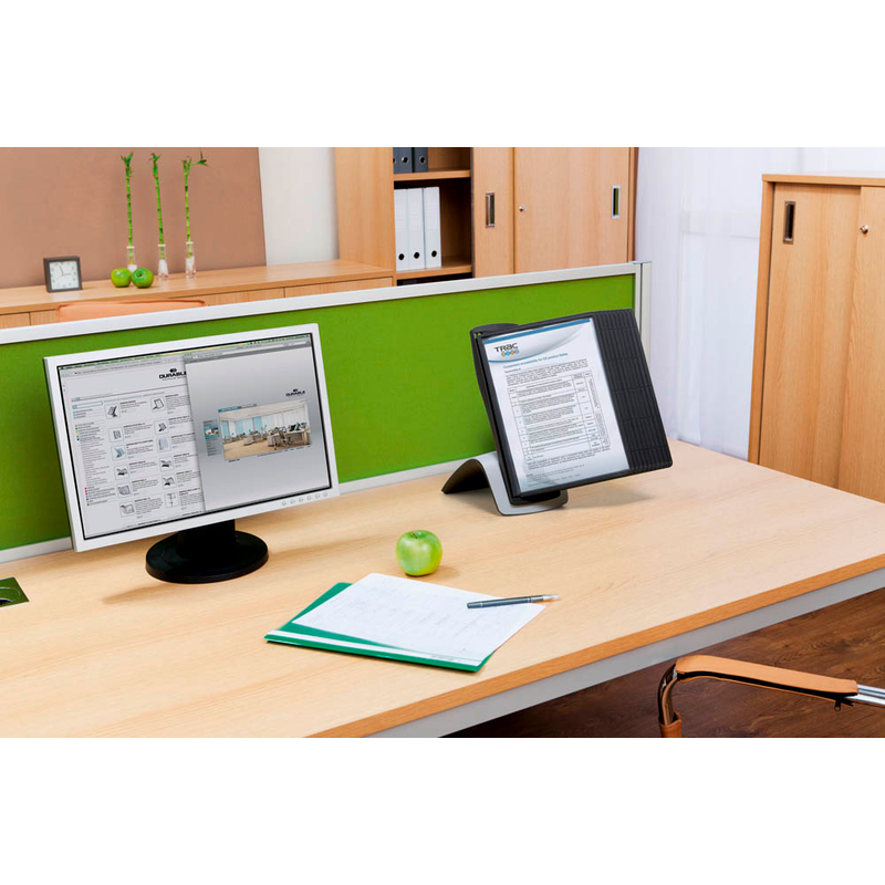 DURABLE Sichttafelsystem SHERPA STYLE TABLE 10 585501 DIN A4 schwarz mit 10 St. Sichttafeln, 1 St.