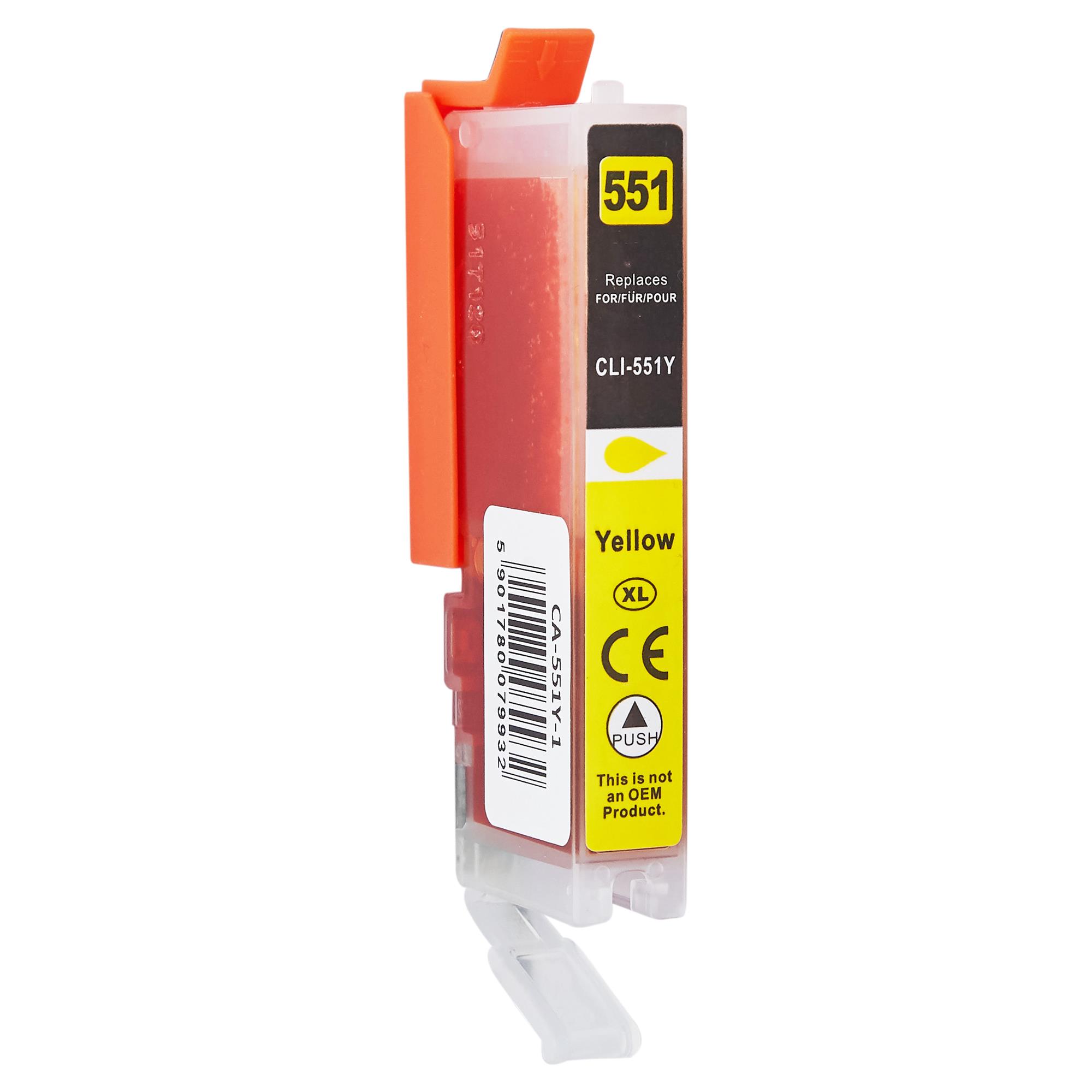 Kompatibel zu Canon CLI-551Y / 6446B001 Tinte Yellow XL