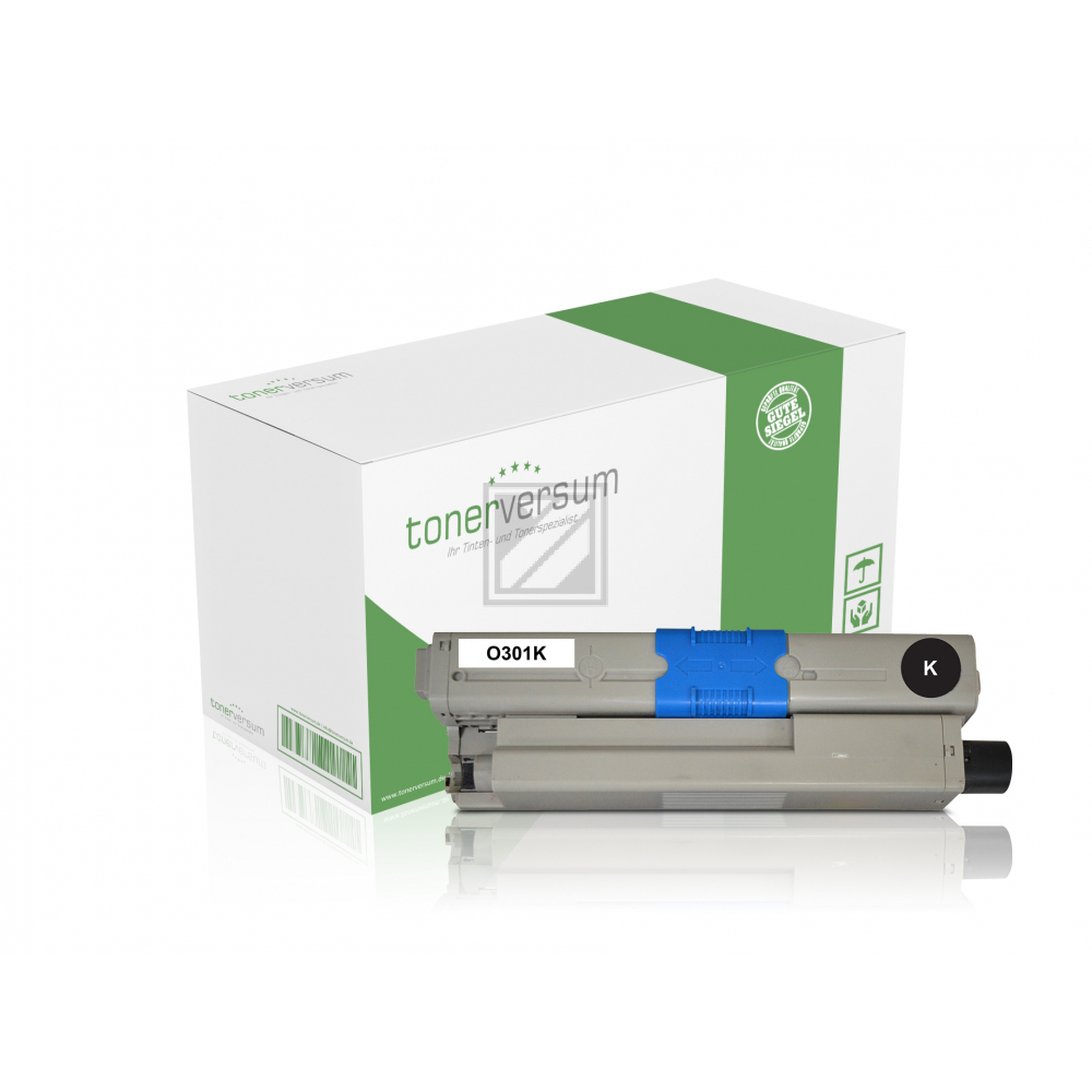 Tonerversum Toner-Kit schwarz (102917) ersetzt 44973536