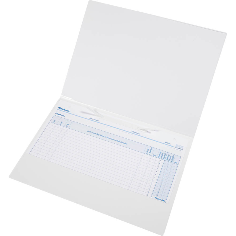 BOI Patienten-Dokumentations-Hängemappe signal-line Kunststoff grau DIN A4 4x kaufmännische Heftung, 1 St.