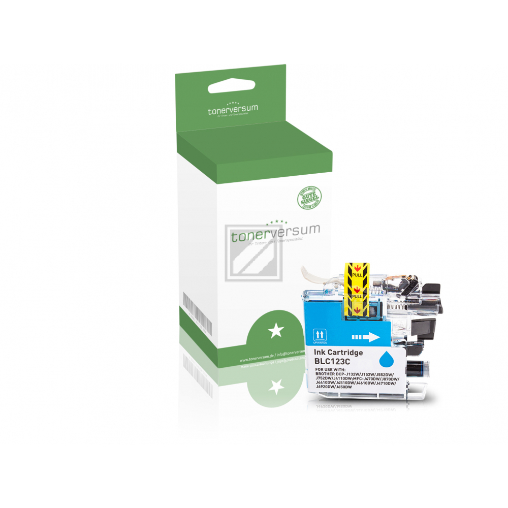 Tonerversum Tintenpatrone cyan (100099) ersetzt LC-123C
