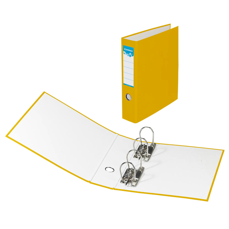 DONAU Doppelordner gelb Karton 7,5 cm, 1 St.