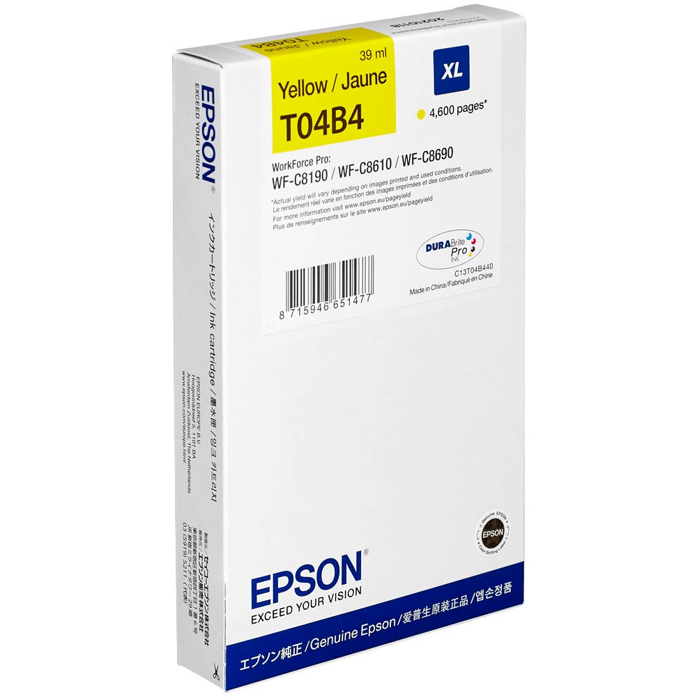 Epson T04B4XL / C13T04B440 Tinte Yellow