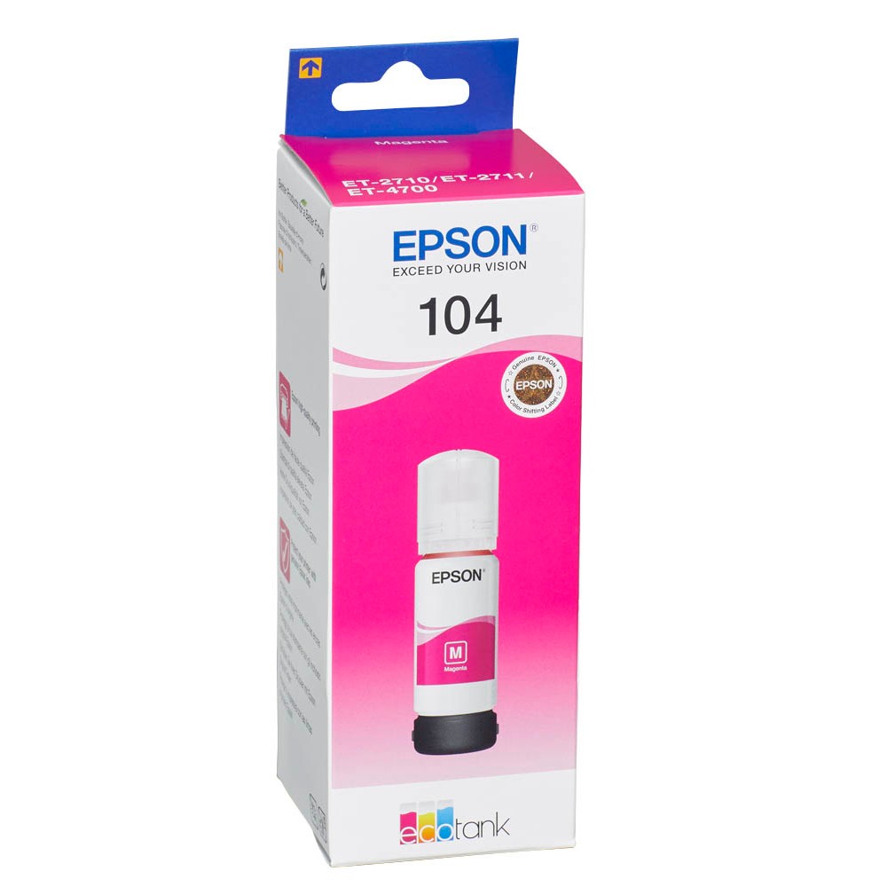 Epson 104 / C13T00P340 Nachfüll-Tinte Magenta 65 ml