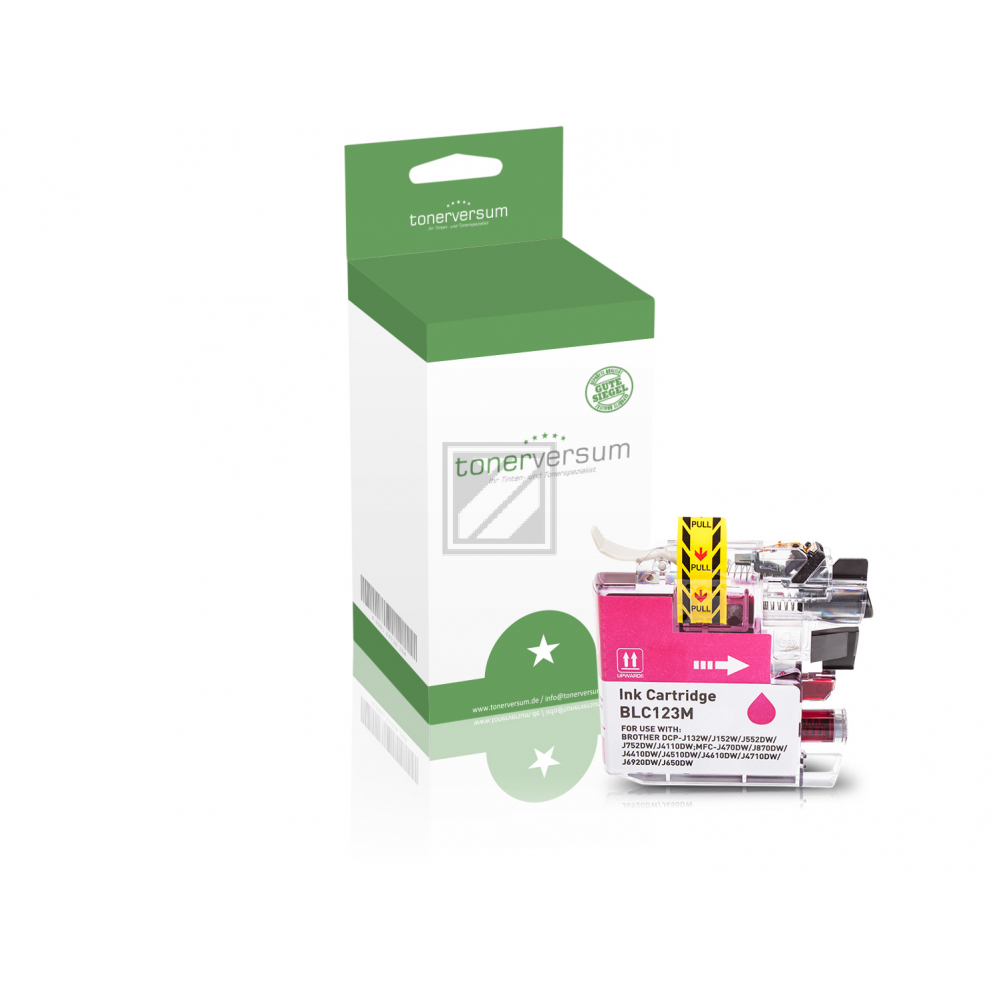 Tonerversum Tintenpatrone magenta (100098) ersetzt LC-123M