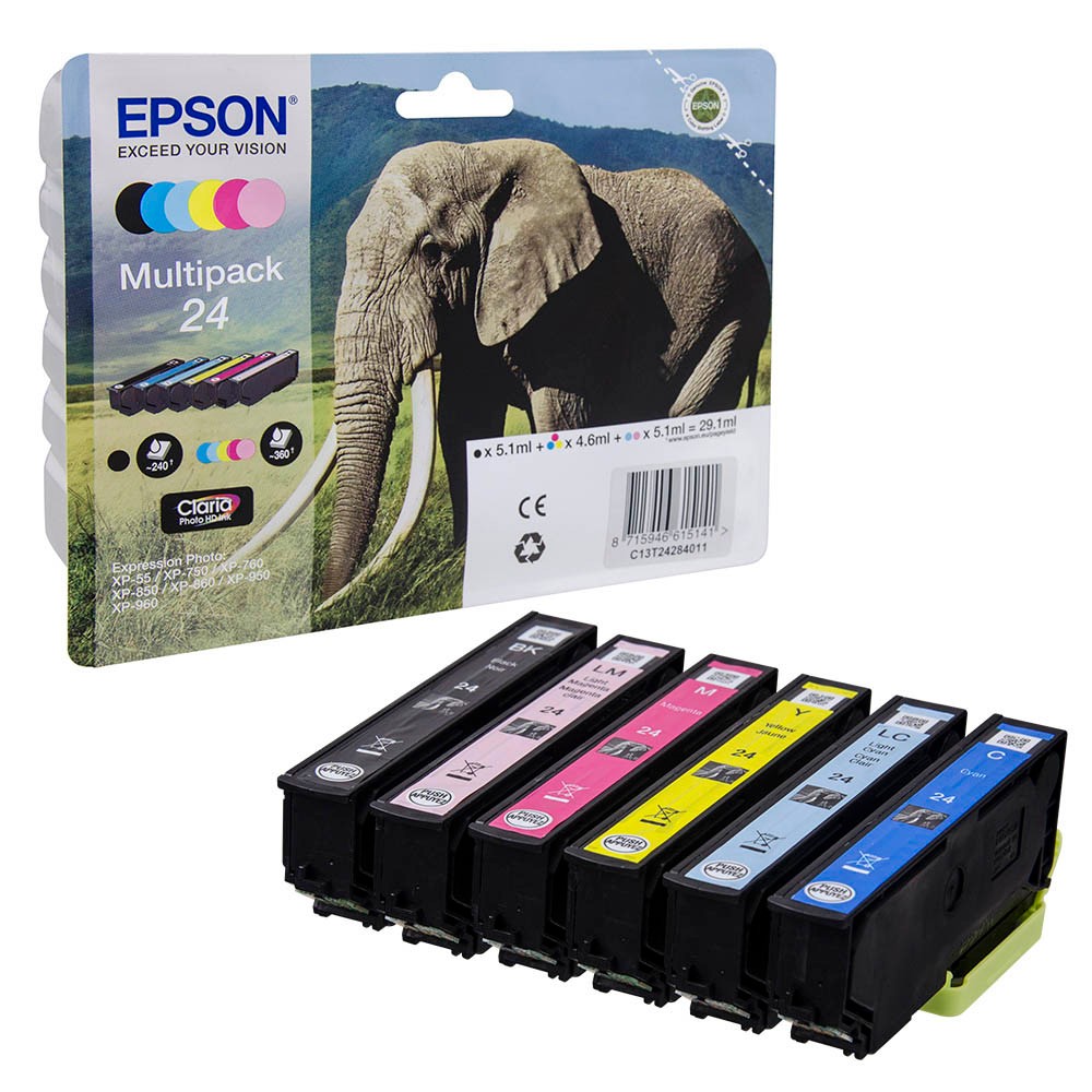 Epson 24 / C13T24284011 Tinten Multipack CMYK (6er Set)
