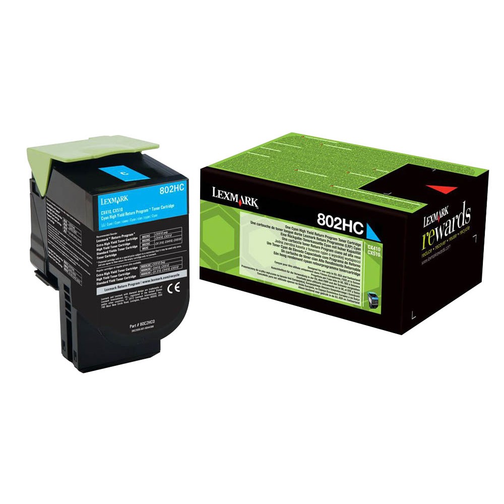 Lexmark 80C2HC0 / 802HC Toner Cyan