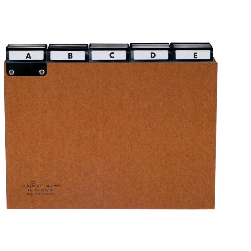 DURABLE Karteikartenregister A-Z braun