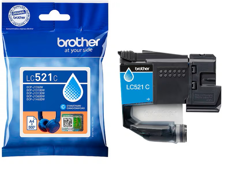 Brother Tintenpatrone cyan (LC-521C)